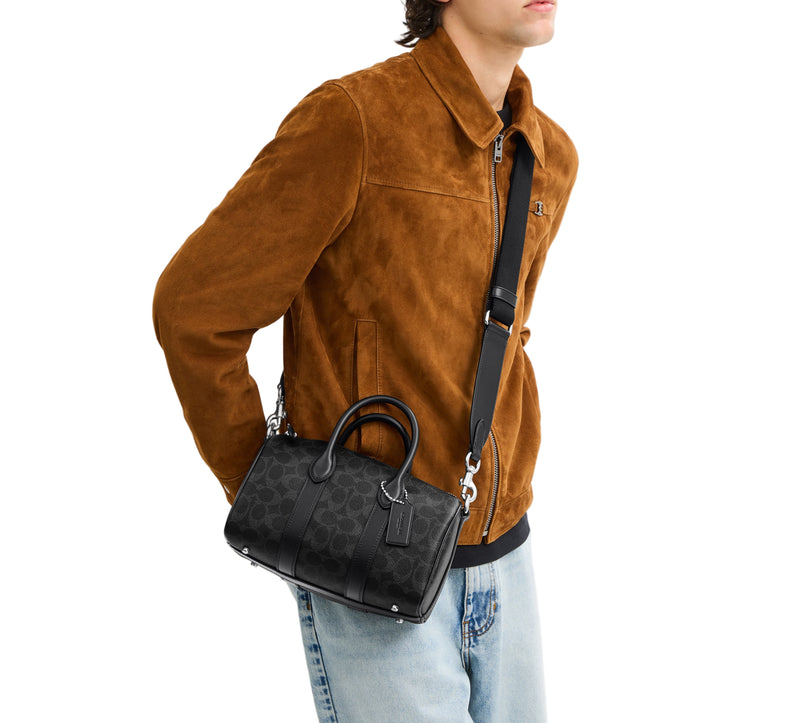 COACH Signature Canvas Compass 25 Duffle Bag