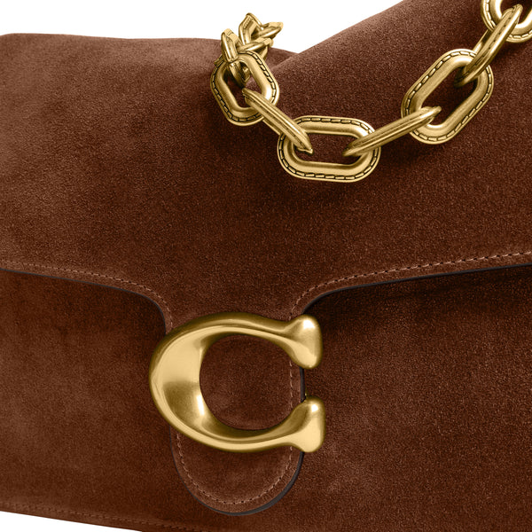 Coach Suede Chain Tabby 30 Shoulder Handbag