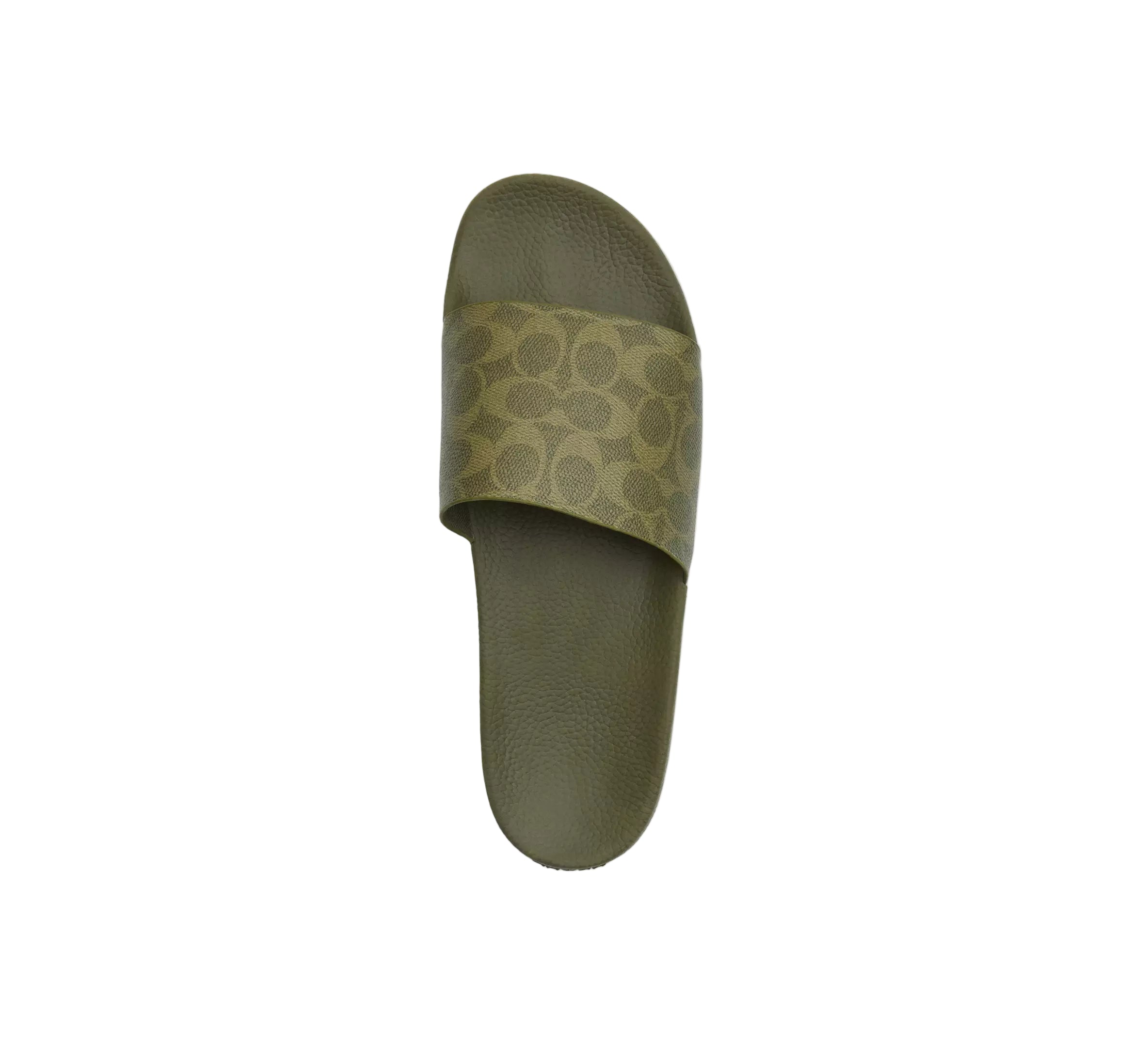 Coach Mens Signature Canvas Pool Slides