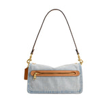 Coach Tabby 26 Denim Crystal Shoulder Handbag