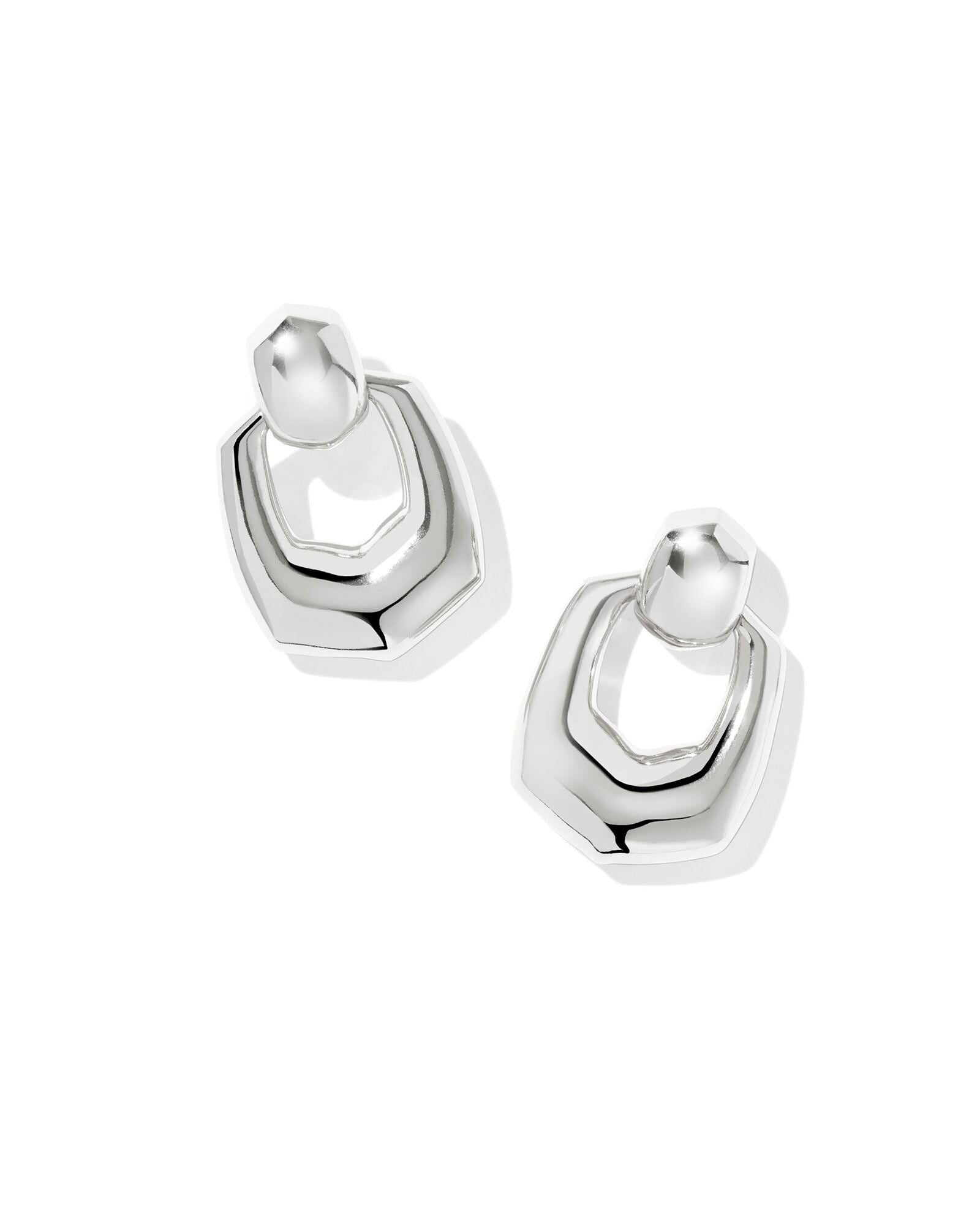 Kendra Scott Kaitlin Silver Open Frame Earrings