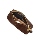 COACH Suede Barrel Shoulder Handbag
