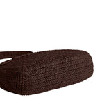 COACH Straw Woven Brooklyn 34 Shoulder Handbag