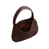 COACH Straw Woven Brooklyn 34 Shoulder Handbag