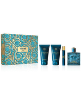 Versace Mens Eros Eau De Parfum Gift Set - 4-Piece