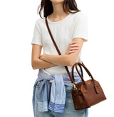 COACH Loved Leather Soft Empire Carryall 21 Shoulder Handbag