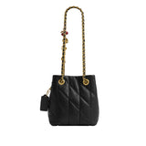 COACH Quilted Jade Drawstring Shoulder Handbag