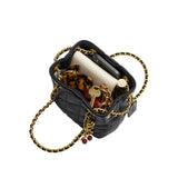 COACH Quilted Jade Drawstring Shoulder Handbag