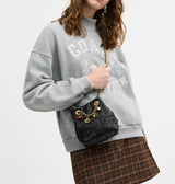 COACH Quilted Jade Drawstring Shoulder Handbag