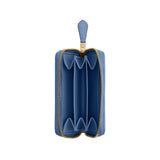 COACH Essential Small Crystal Denim Zip Around Card Case