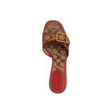 COACH Womens Signature Jacquard Margot Sandals