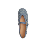 COACH Womens Crystal Signature Denim Mary Jane Shoes
