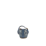COACH Womens Crystal Signature Denim Mary Jane Shoes
