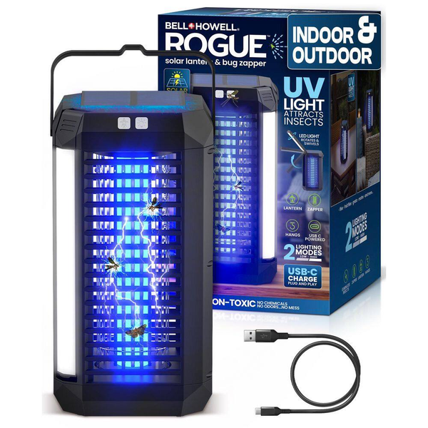 Bell + Howell Rogue Solar Lantern And Bug Zapper