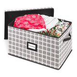 Whitmor Christmas Storage Box Plaid