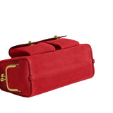 COACH Suede Turnlock Haversack 27 Shoulder Handbag