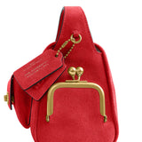 COACH Suede Turnlock Haversack 27 Shoulder Handbag