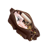 COACH Suede Turnlock Haversack 27 Shoulder Handbag