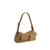 COACH Suede Turnlock Haversack 27 Shoulder Handbag