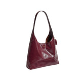 COACH Glazed Leather Brooklyn 34 Shoulder Handbag