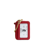 COACH Essential Chain Leather Card Case With Charms