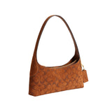 COACH Signature Suede Brookyln 26 Shoulder Handbag