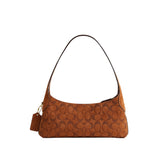 COACH Signature Suede Brookyln 26 Shoulder Handbag