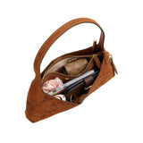 COACH Signature Suede Brookyln 26 Shoulder Handbag