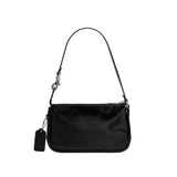COACH Shiny Crinkle Leather Plaza 18 Shoulder Handbag
