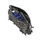 COACH Distressed Denim Crystal Signature Plaza Shoulder Handbag