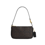 COACH Recycled Leather Signature Canvas Plaza Shoulder Handbag