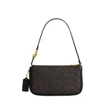 COACH Recycled Leather Signature Canvas Plaza Shoulder Handbag
