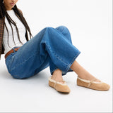 COACH Womens Sculpted C Mary Jane Flat Shoes