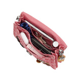 COACH Pink Demin Tabby 26 Shoulder Handbag With Pins