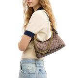 COACH Signature Jacquard Juliette 25 Shoulder Handbag