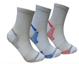 Skinergy Womens Compression Sport Quarter Socks - 3 Pack
