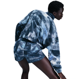 Nike Womens Therma-FIT Oversized 1/2-Zip Fleece Printed Top