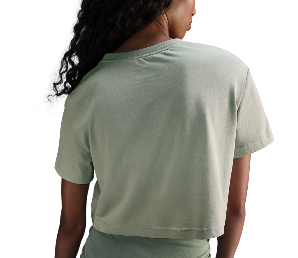 Nike Womens Sportswear Essential Cropped Logo Short Sleeve T