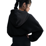 Nike Womens Oversized Cropped French Terry Pullover Hoodie