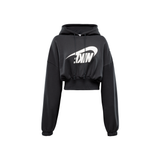 Nike Womens Oversized Cropped French Terry Pullover Hoodie