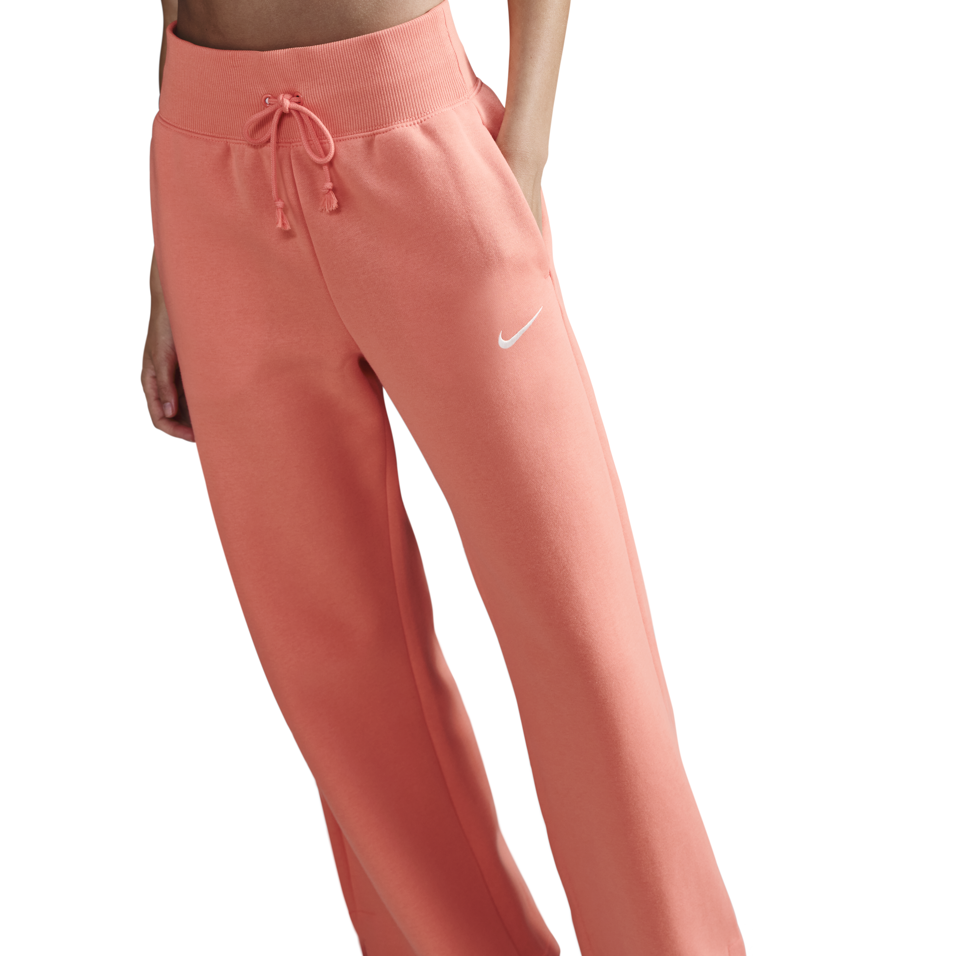 Nike Womens Phoenix Fleece High-Waisted Wide-Leg Sweatpants