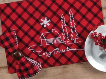 Kay Dee Designs Cozy Christmas Placemat