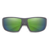 Smith Guide's Choice S Matte Cement Frame - ChromaPop Polarized Green Mirror Lens - Polarized Sunglasses