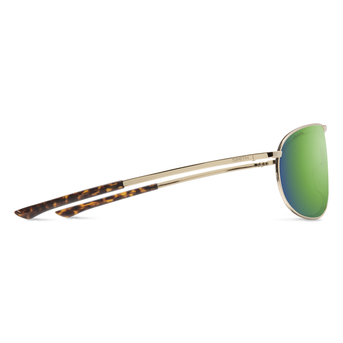 Smith Serpico 2 Gold Frame ChromaPop Polarized Green Mirror Lens P ShopCGX
