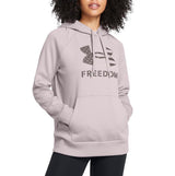 Under Armour Womens UA Rival Freedom Logo Pullover Hoodie