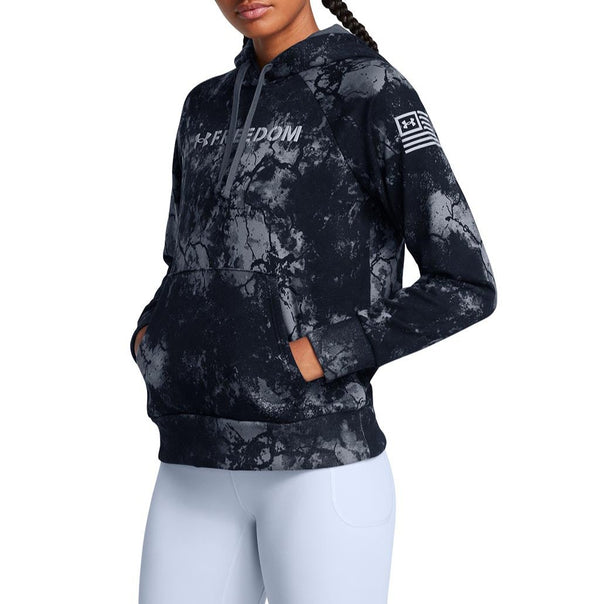 Under Armour Womens UA Rival Freedom Printed Pullover Hoodie