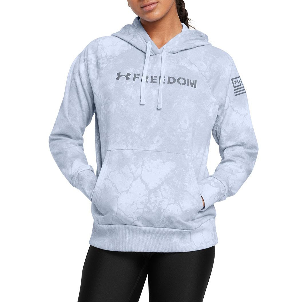 Under Armour Womens UA Rival Freedom Printed Pullover Hoodie