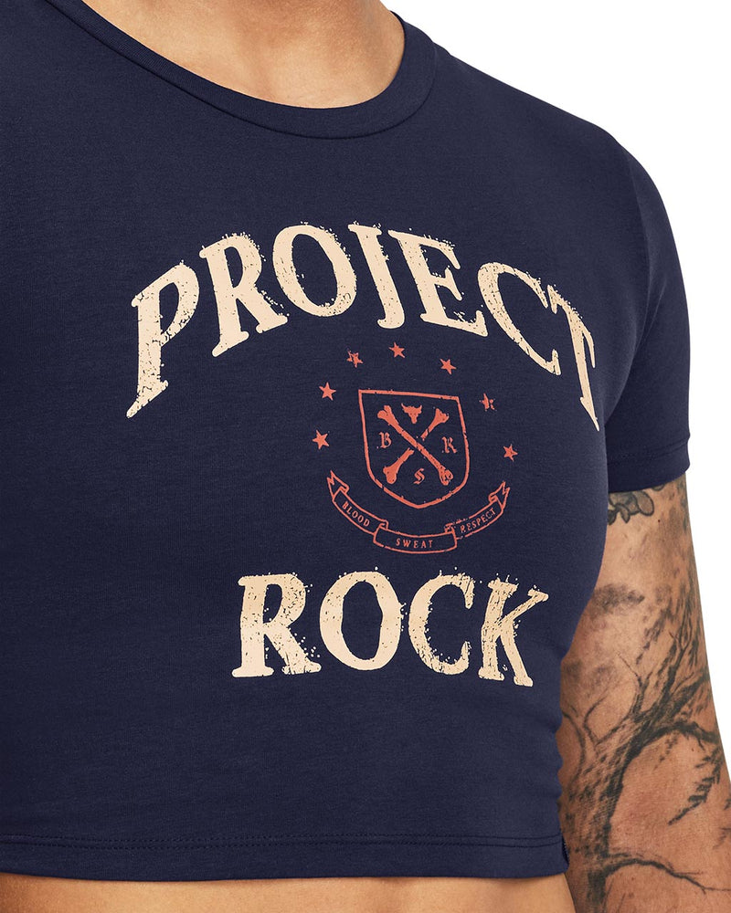 Under Armour Womens Project Rock Arena Baby T Short Sleeve T-Shirt