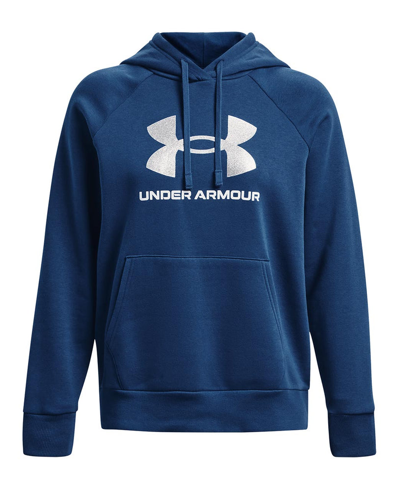 Under Armour Womens Rival Fleece Glitter Pullover Hoodie