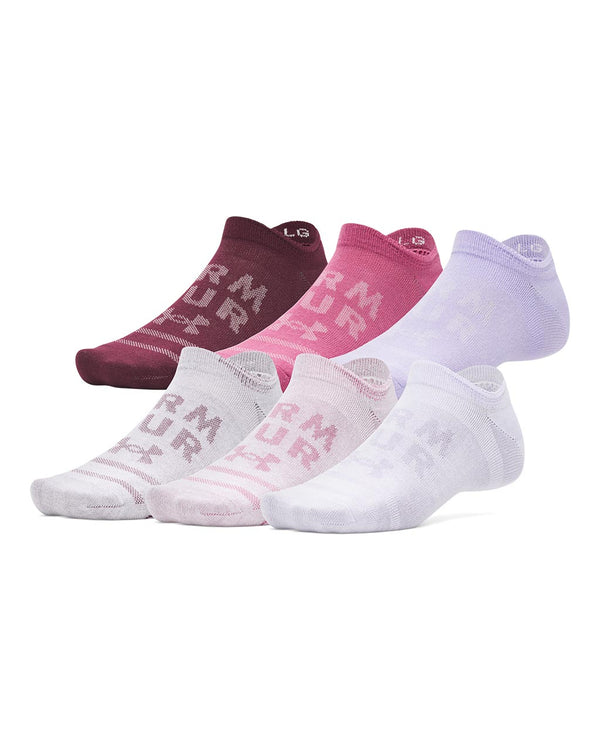 Under Armour Womens UA Essential No Show Socks - 6-Pack